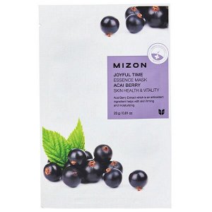 Тканевая маска для лица с экстрактом ягод асаи Mizon Joyful Time Essence Mask Acai Berry, 23гр