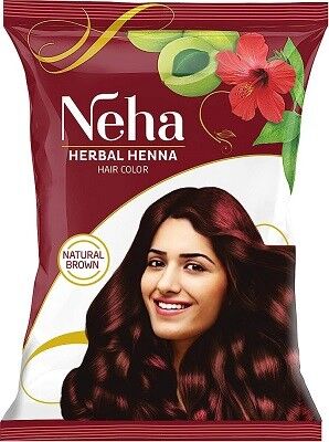 Neha Herbals Hair Colour Brown 15g*20 Sachet / Краска для Волос (Коричневый) 15г*20 пакетик