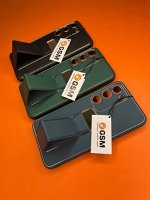 Чехол Samsung S22 Ultra Sunny Leather+Stander (темно-зеленый)
