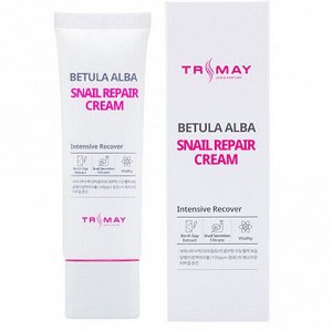 Заживляющий Крем С Березовым Соком И Муцином Улитки Snail Repair Betula Alba Cream