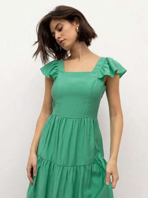 EMKA Платье приталенного кроя  цвет: Зеленый PL1172/pluma