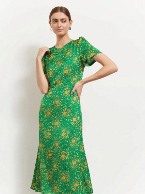 Платье с коротким рукавом  цвет: Зеленый PL1372/leadin