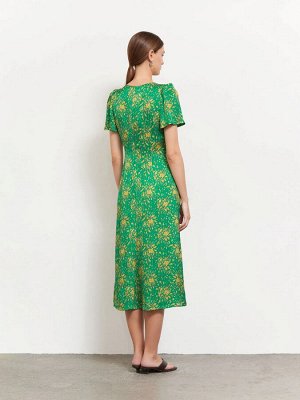 Платье с коротким рукавом  цвет: Зеленый PL1372/leadin