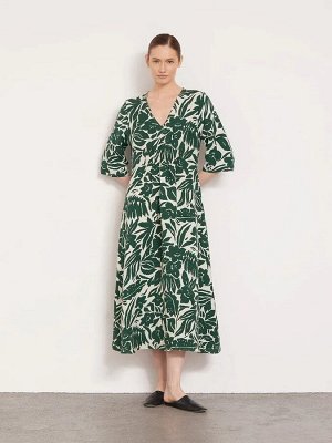 Платье приталенного кроя  цвет: Зеленый PL1381/lierre