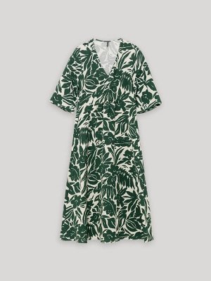 Платье приталенного кроя  цвет: Зеленый PL1381/lierre