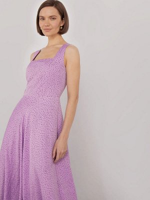 Платье приталенного кроя  цвет: Сиреневый PL1399/manami
