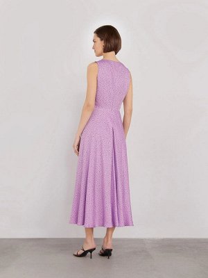 Платье приталенного кроя  цвет: Сиреневый PL1399/manami