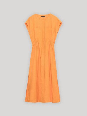 Платье однотонное  цвет: Оранжевый PL1414/bakky