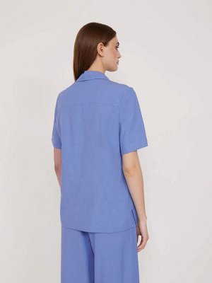 Рубашка с коротким рукавом  цвет: Голубой B2849/orpine