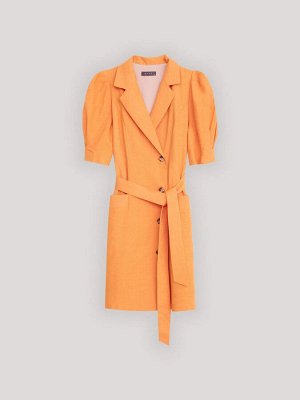 Платье с поясом  цвет: Оранжевый PL1358/bakky