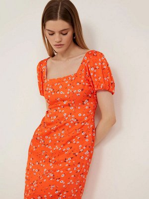 Платье приталенного кроя  цвет: Оранжевый PL1295/regild