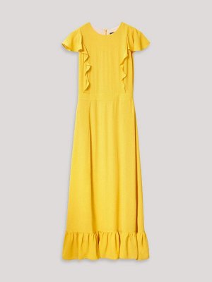 Платье приталенного кроя  цвет: Желтый PL1405/fanjet