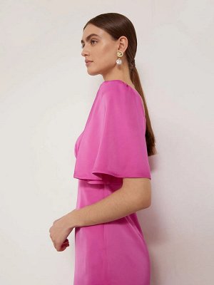 EMKA Платье однотонное  цвет: Розовый PL1395/minato