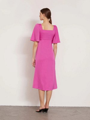 Платье однотонное  цвет: Розовый PL1395/minato
