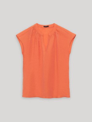 Блузка прямого кроя  цвет: Оранжевый B2855/kermes