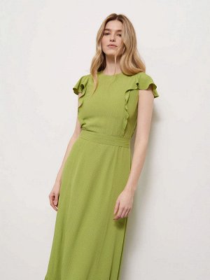 Платье приталенного кроя  цвет: Оливковый PL1405/iritis
