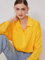 Рубашка однотонная  цвет: Желтый B2794/ceboid