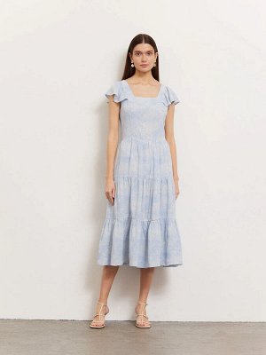 Платье приталенного кроя  цвет: Голубой PL1172/ashlee