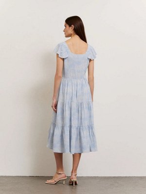Платье приталенного кроя  цвет: Голубой PL1172/ashlee