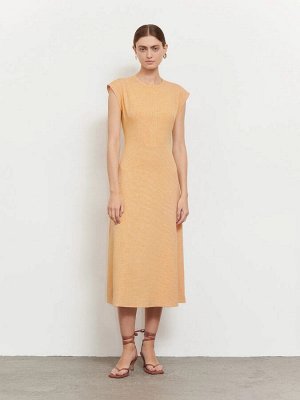 Платье приталенного кроя  цвет: Желтый PL1356/lolik