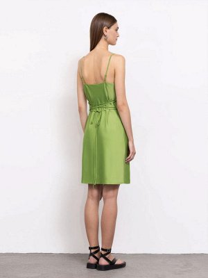 Платье-комбинация  цвет: Зеленый PL1408/hisoka