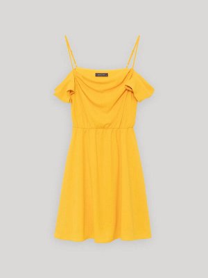 Платье приталенного кроя  цвет: Желтый PL1388/imogen
