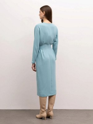 Платье с поясом  цвет: Мятный PL1304/tambet