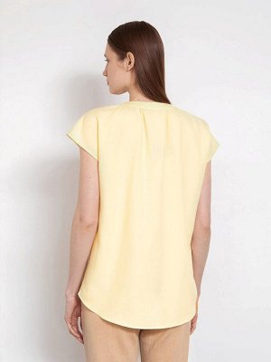 Блузка прямого кроя  цвет: Желтый B2855/sinar
