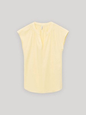 Блузка прямого кроя  цвет: Желтый B2855/sinar