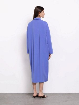 Платье рубашечного кроя  цвет: Синий PL1254/farman