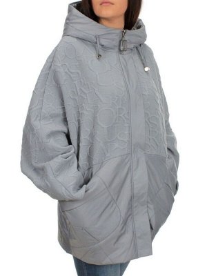 M-6031 GRAY/LT. BLUE Куртка демисезонная женская (синтепон 100 гр.)