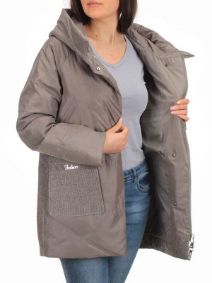 2348 DK. GRAY Куртка демисезонная женская (тинсулейт)