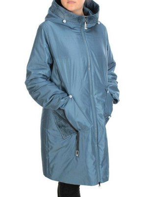 BM-15 GRAY/BLUE Куртка демисезонная женская (100 гр. синтепон)