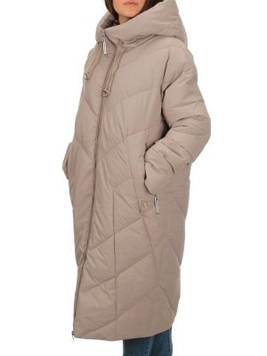 H23-630 DK. BEIGE Пальто зимнее женское (200 гр. тинсулейт)