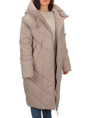 H23-630 DK. BEIGE Пальто зимнее женское (200 гр. тинсулейт)