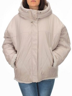 22309 LT. BEIGE Куртка зимняя двухсторонняя женская SNOW CLARITY