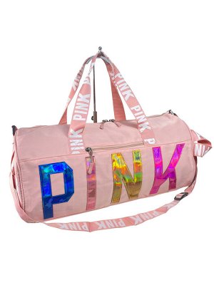 Дорожная сумка из текстиля с принтом, цвет розовый