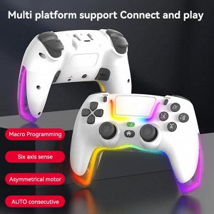 Геймпад Джойстик JITE P07 для PlayStation 4, смартфона, ПК, ТВ, PS3, Nintendo Switch, iOS, Andoid Bluetooth 600mAh с RGB подсветкой