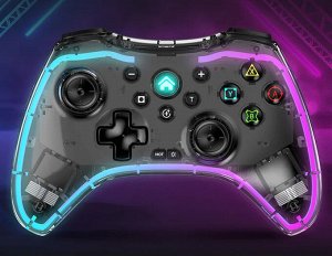 Геймпад Джойстик JITE S03 для PlayStation 4, ПК, ТВ, PS3, Nintendo Switch, iOS, Andoid Bluetooth 600mAh с RGB подсветкой