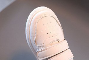 Кроссовки для девочки на липучках, белые