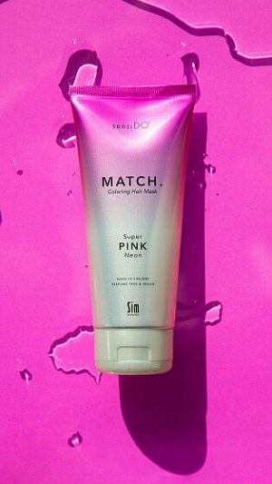 SensiDO Match Super Pink Оттеночная маска неоновая розовая 200 мл, , шт