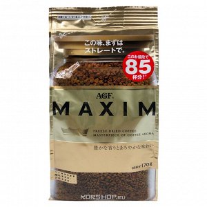 Кофе AGF MAXIM GOLD растворимый 170 г м/у