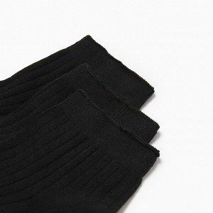 Набор женских носков KAFTAN Base, 3 пары, размер 36-39 (23-25 см) черный