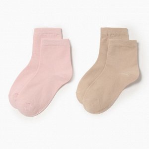 Набор женских носков KAFTAN Base, 2 пары, размер 36-39 (23-25 см) бежевый/персик