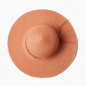 Шляпа женская MINAKU, цвет красный, р-р 58