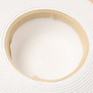 Шляпа женская MINAKU, цв.белый, р-р 58