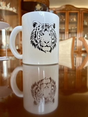 Кружки "Тигр" 2шт (стекло, 300 мл)