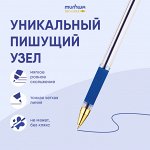 Ручка шариковая 0,5мм на маслянной основе с колпачком синяя
