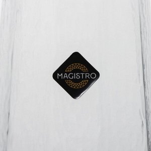 Бокалы для шампанского Magistro «Дарио», 180 мл, 7x27.5 см, стекло, набор 2 шт., прозрачные