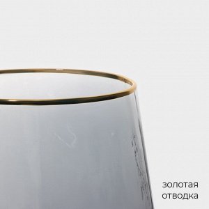 Стаканы Magistro «Дарио», 450 мл, 10x11.5 см, набор 6 шт., стекло, графит